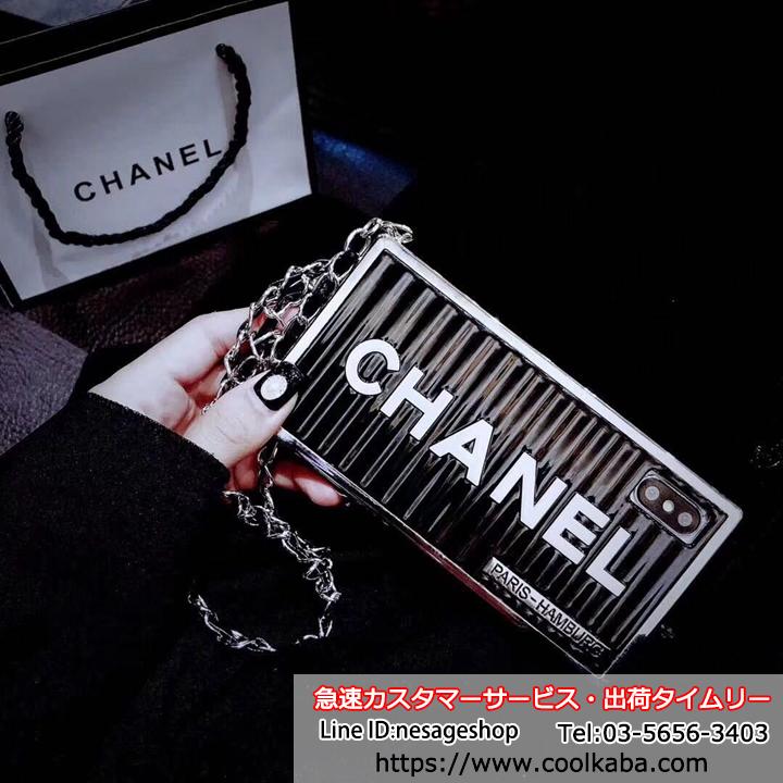 iPhoneXSMAX ケース CHANEL スクエア