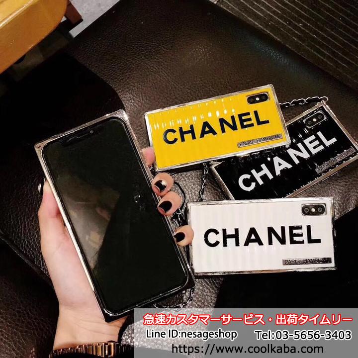 iPhoneXSMAX ケース CHANEL スクエア