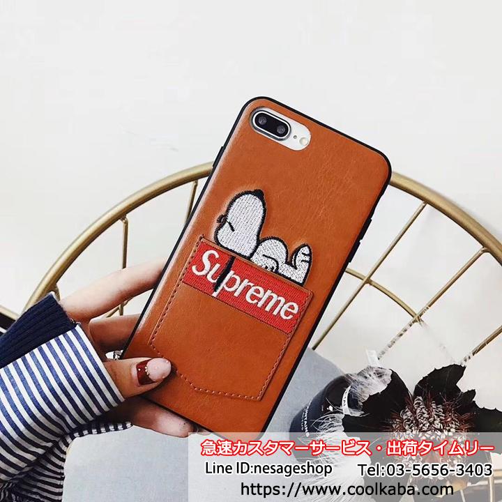 iPhone xrケース Supreme カード入れ