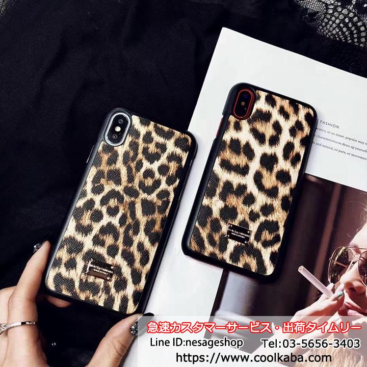 ドルチェ&ガッバーナ iPhoneX XS XSMAXケース ヒョウ柄 D&G iPhonexr