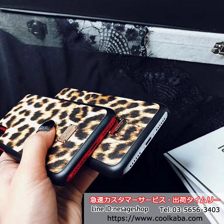 ドルチェ＆ガッバーナ iPhoneX XS XSMAXケース ヒョウ柄 D&G iPhonexr