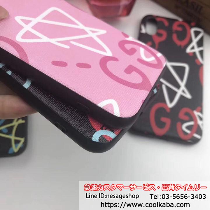 グッチ iPhoneXSケース パロディー iPhoneXR カバー GUCCI iphonexsmaxケース ストリート系 落書き