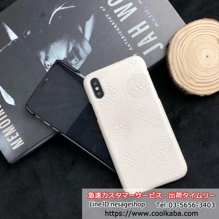 VERSACE iPhoneXSカバー エンボス加工