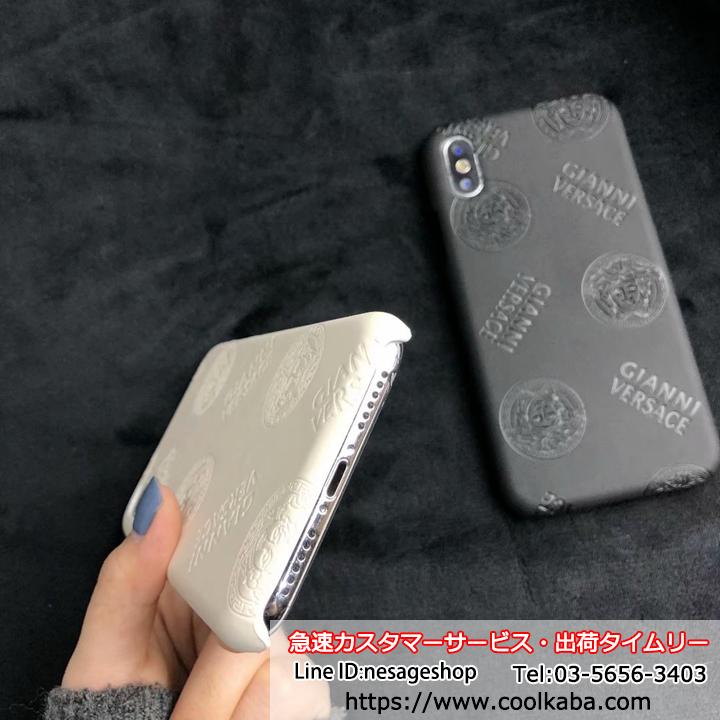 VERSACE iPhoneXSカバー エンボス加工