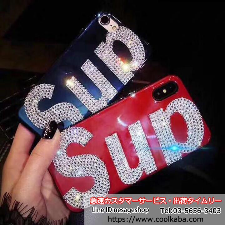 Supreme デコ iphone xr/xs maxケース シュプリーム iphonexs