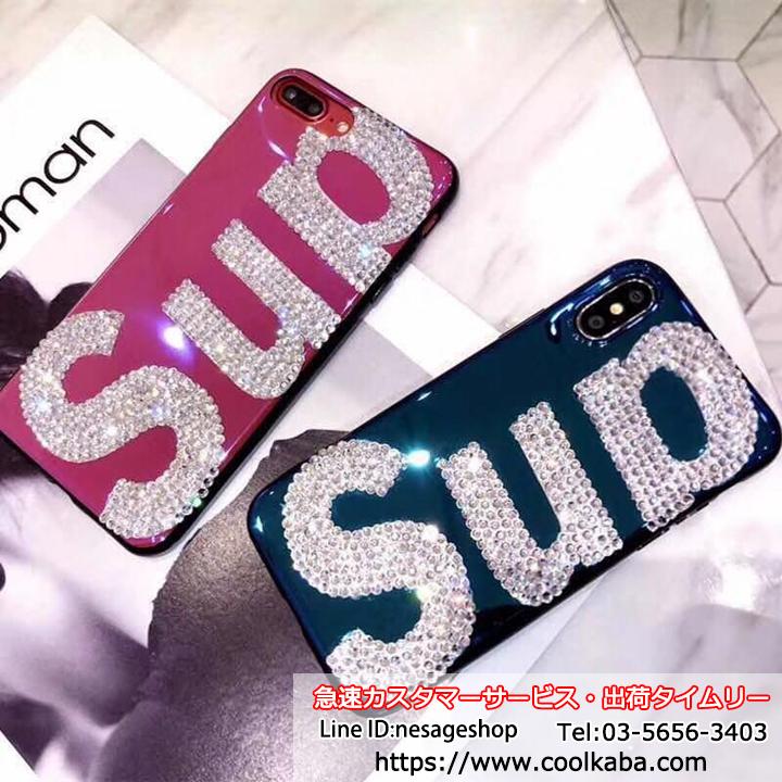 Supreme デコ iphone xr/xs maxケース シュプリーム iphonexs