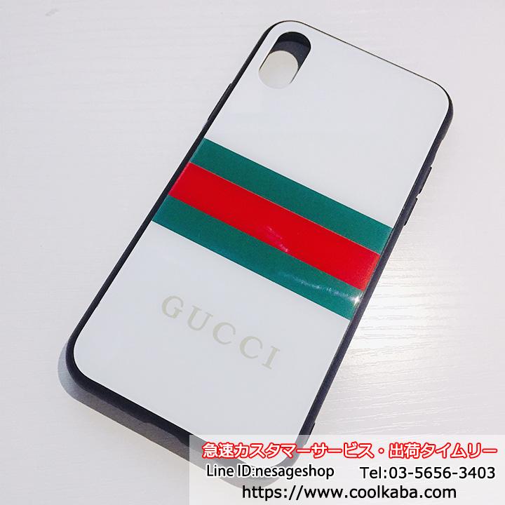 ガラス背面iPhoneXs ケース GUCCI