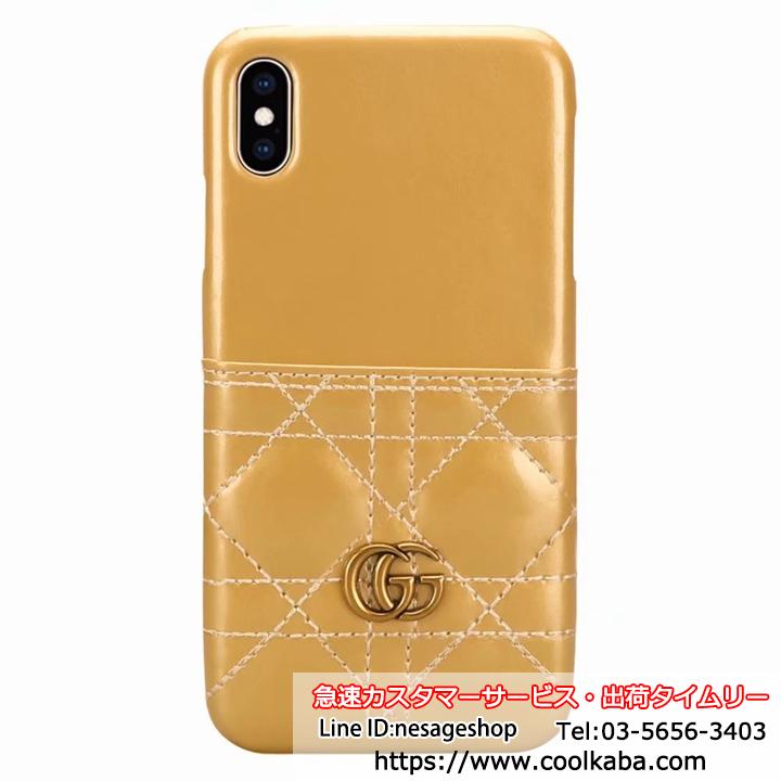 Gucci iphone xsケース エナメル革