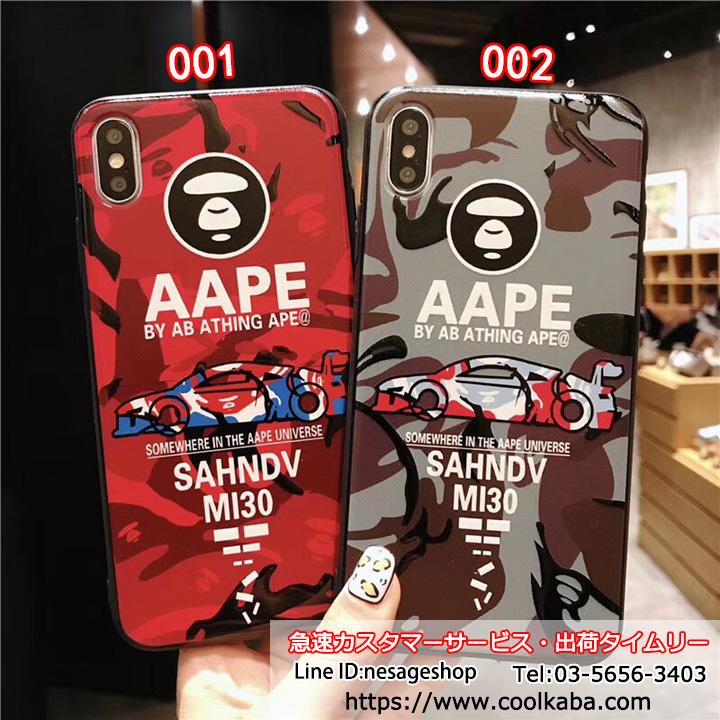 浮き彫り iphone8plusケース Aape