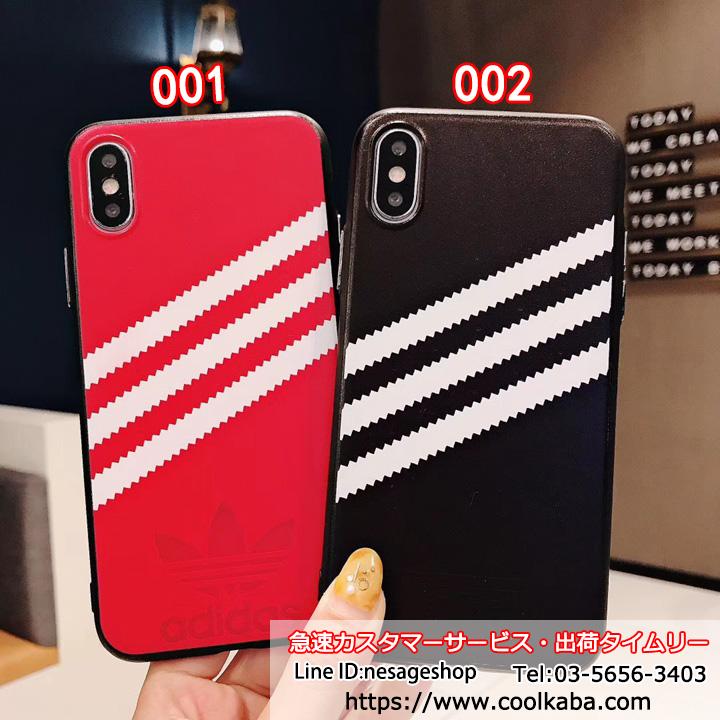 浮き彫り iphone xr/xs maxカバー adidas