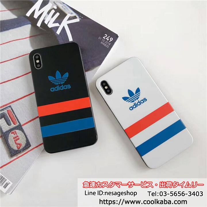 adidas スポーツ風 iphone xrカバー