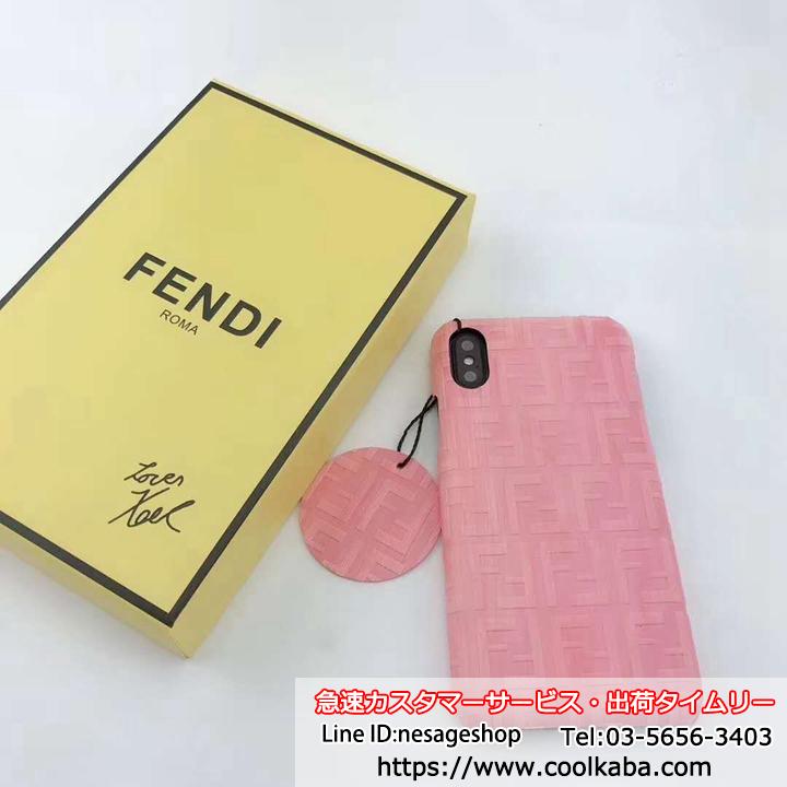 Fendi アイフォーン8 plusケース エンボス