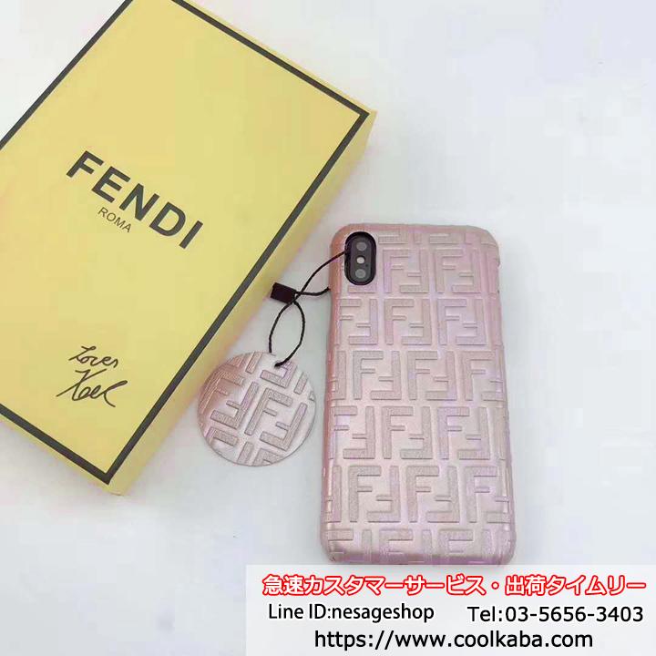 Fendi アイフォーン8 plusケース エンボス