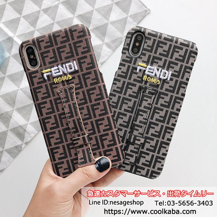 Fendi アイフォンXr カバー 手持ちベルト