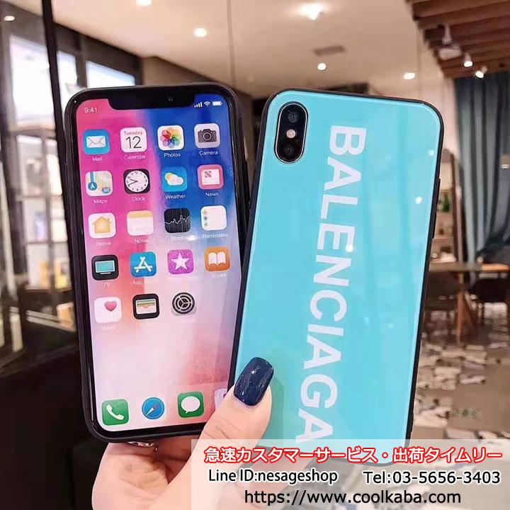バレンシアガiphone16ケース 背面ガラス