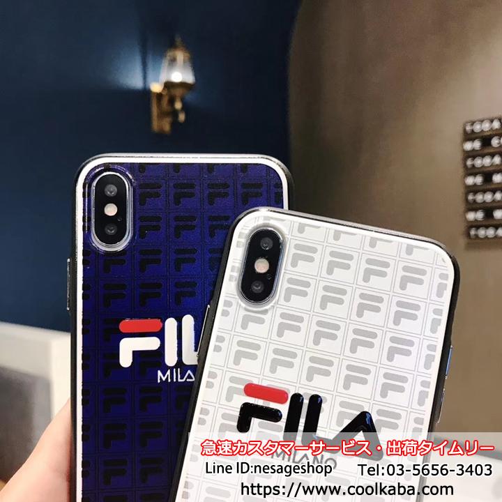 浮き彫り iphone8plusカバー fila