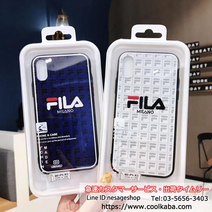 浮き彫り iphone8plusカバー fila