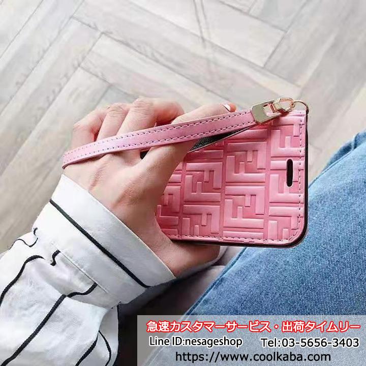 手帳型 iPhone XRカバー FENDI