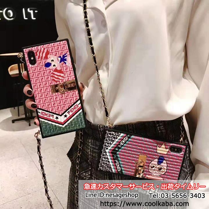 FENDI アイフォンXS ケース トランク型