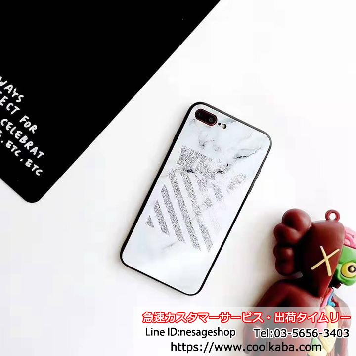 ガラス背面 iPhone11/xs/xケース Off-white