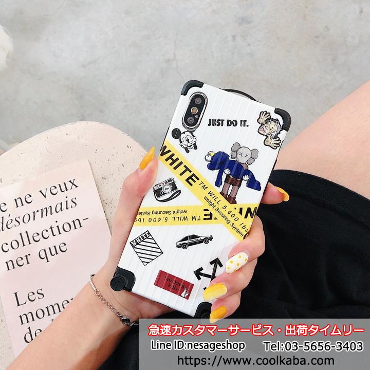 個性的 iphone xs/xr/xカバー off white