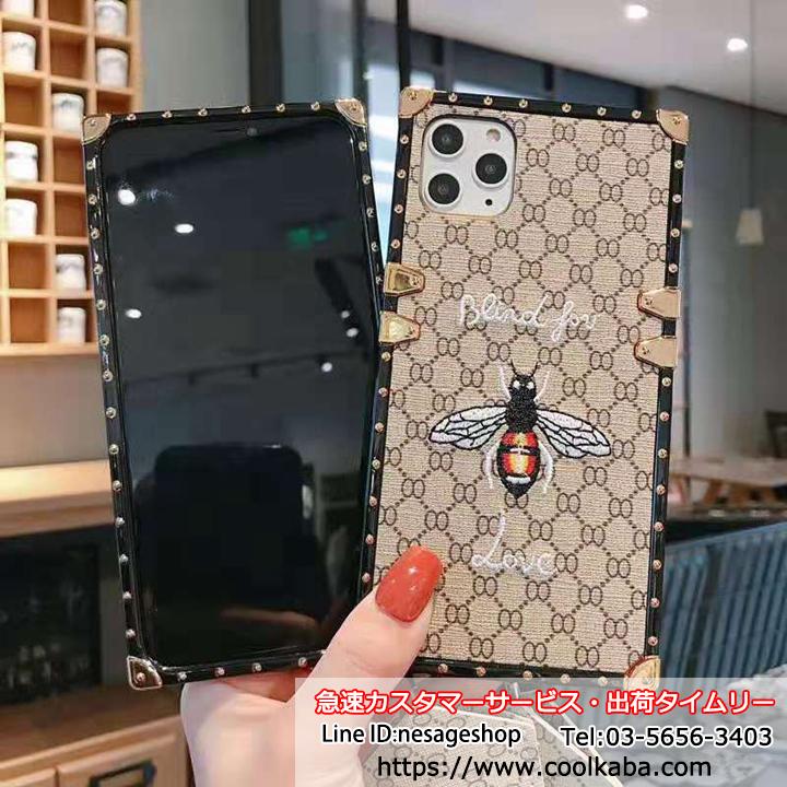 Gucci iphone8 plusケース 刺繍ミツバチ