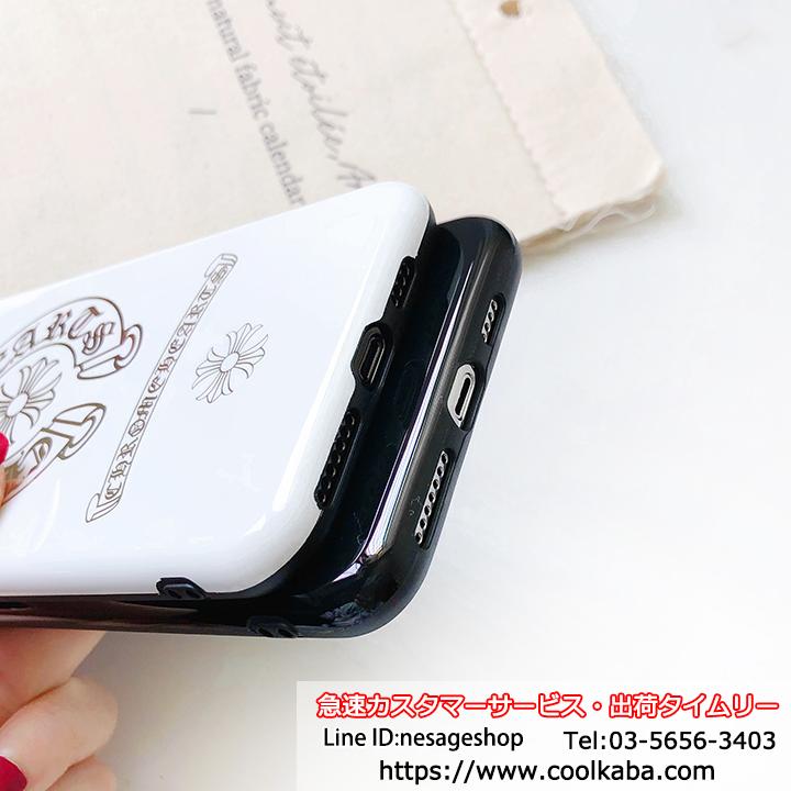 クロムハーツ 背面ガラス iphonexs ケース