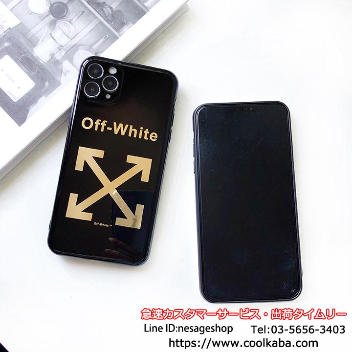 オフホワイト iPhoneX/XSカバー ファッション 