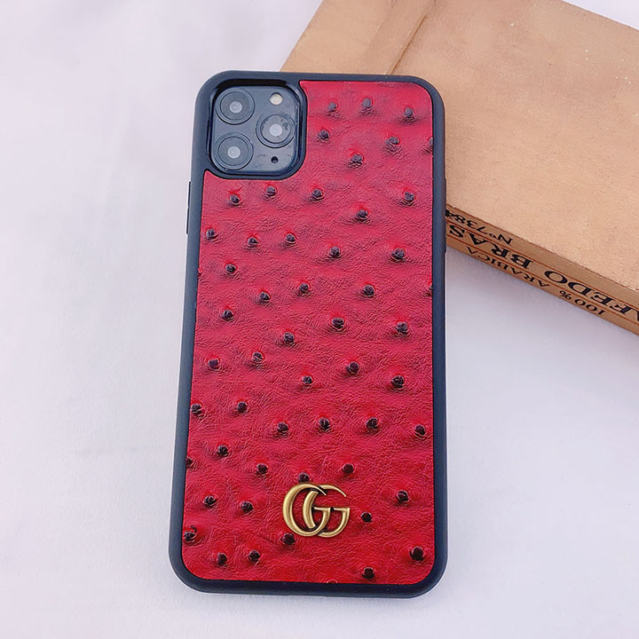 ブランド グッチ iphone12ケース 革製 金具ロゴ付き Gucci iphone12 