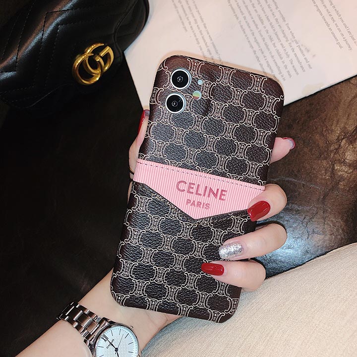 カード収納 celine iphone11 pro maxスマホカバー