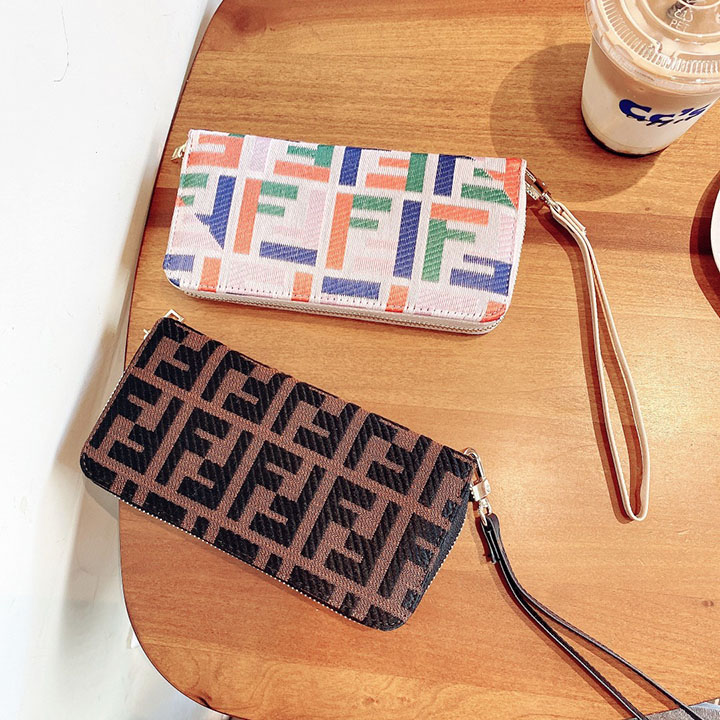 フェンディ iPhone12 ケース  財布型 革製 ケース
