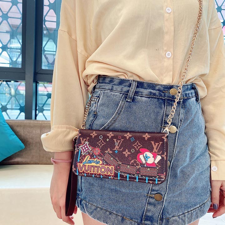 ストラップ付き レザー製 アイフォン8 7plus携帯カバーLV