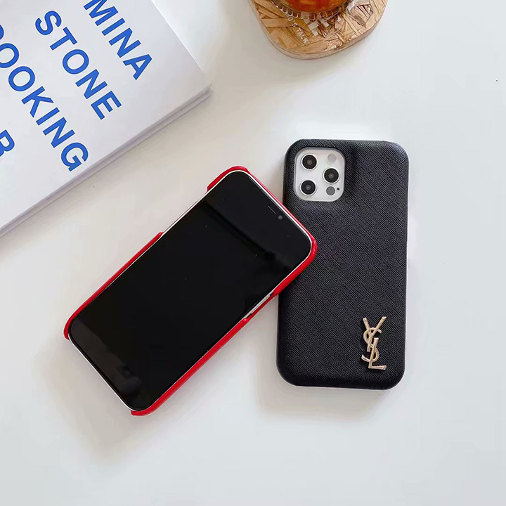 サンローラン アイフォーン12 12mini ケース Ysl高質革貼iphone12pro Max 12pro携帯カバー オシャレ Ysl Iphone11 11proケース 人気 女性愛用 シンプル風