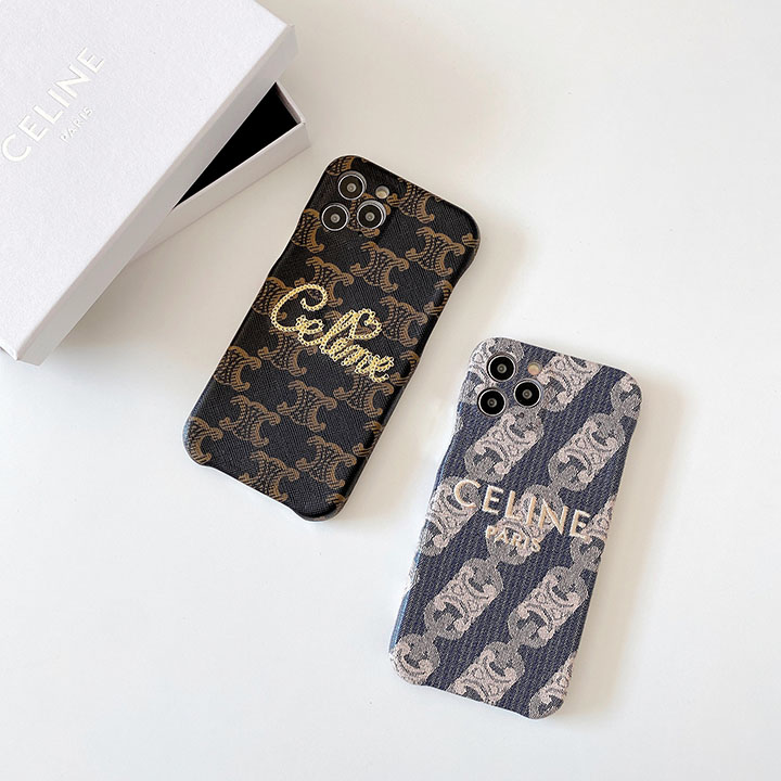 CELINE iphone12proケース布製 刺繍