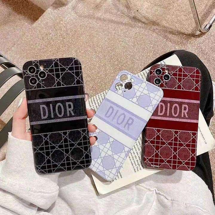 Dior四角形イラスト絵柄iphone12mini/12pro max携帯ケース