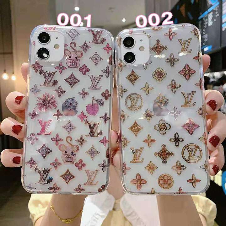 LV iPhone12 ケース TPU製キラキラ