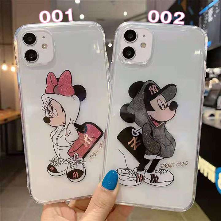 キラキラiphone12保護ケースNY Disney