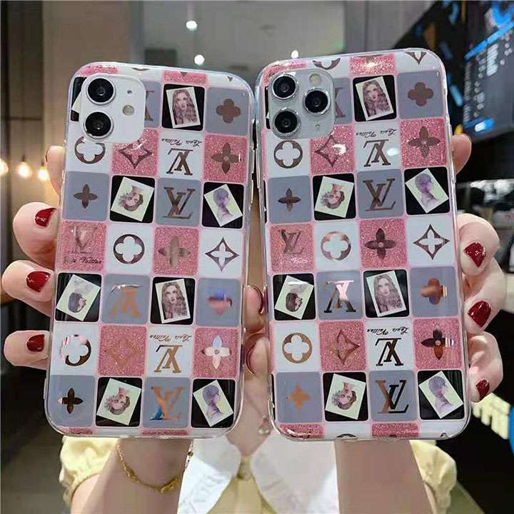 LV iPhone12 ケース キラキラ ラ ティス花柄