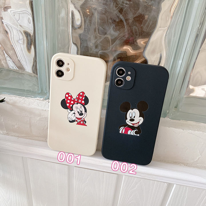 ブランドディズニー Iphone12 12pro Maxケース ミッキーとミニー柄 アイフォン12mini 携帯ケース Tpu製 ミニマリスト風 Disney Iphone11 Xs Xr カバー 上質 可愛いアイホン8 8plusマホケース カップル用