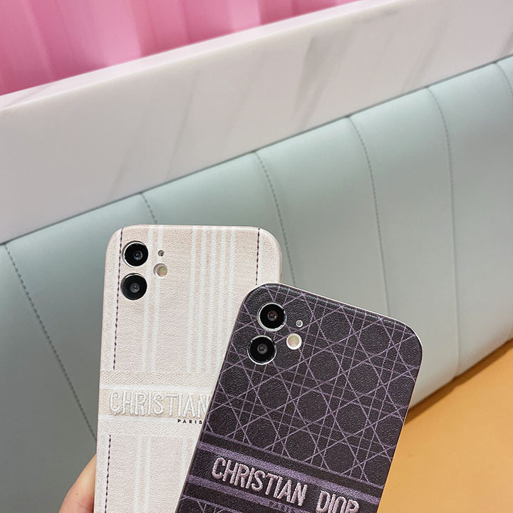 CHRISTIAN DIOR英字刺繍 iphone12pro/12pro max携帯ケース