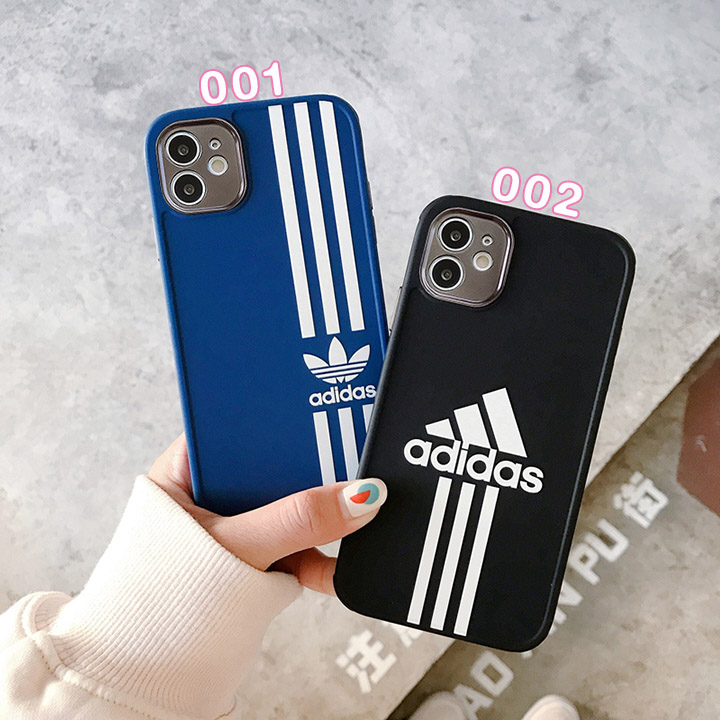 三つ葉ロゴ 付きadidas iPhone12ケース