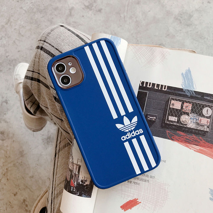 三つ葉ロゴ 付きadidasアイフォン12mini/11pro max携帯カバー