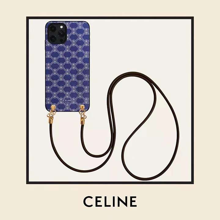 チェーン付きCeline iphone11/x/xs携帯ケース