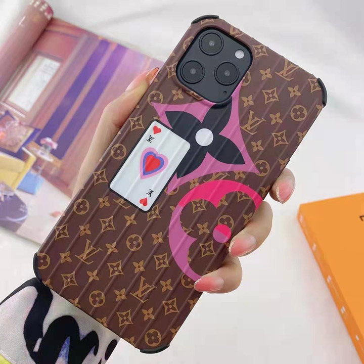 アイフォーン12 縦紋 スマホケース lv