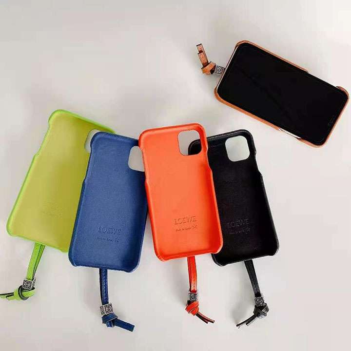 Loewe 手首ストラップ付きアイホン13/13pro/12/12promaxスマホケース ロエベ iPhone 12 mini 保護ケース