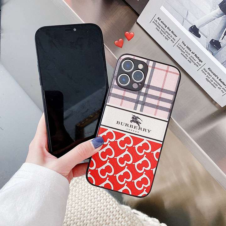 Burberry iphone11pro字母プリント保護ケース