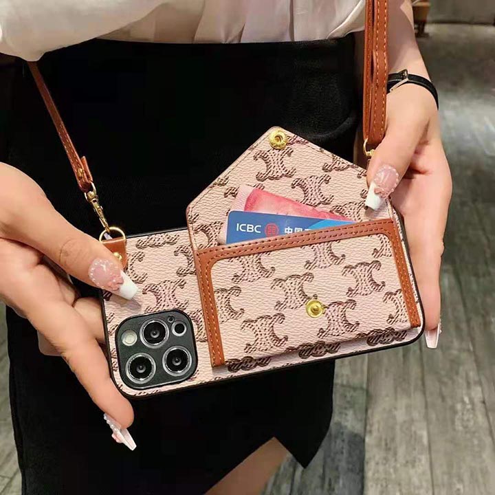 カード収納 背面保護ケースiphone11 プロマックス celine