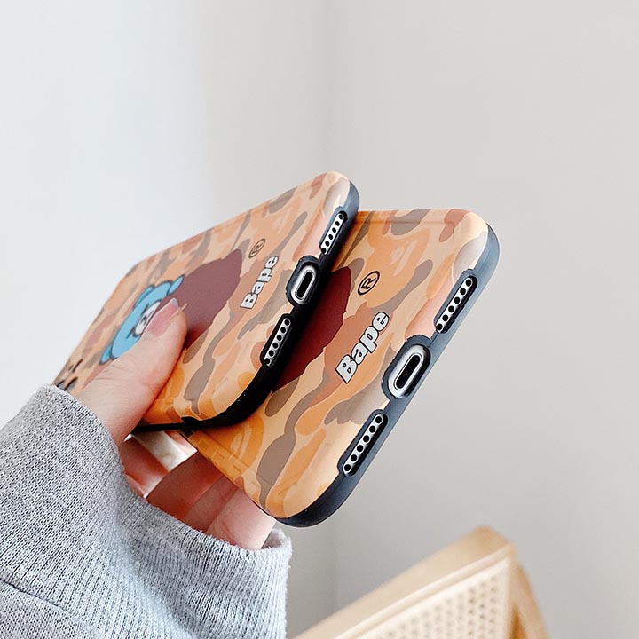 アイフォーン8 プラスブランド字母プリントA BATHING APE携帯ケース