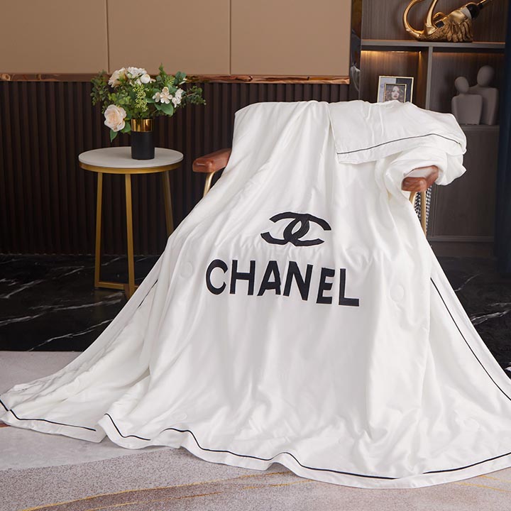 Chanelブランド寝具 ロゴ付き エアコンブランケット 送料無料 