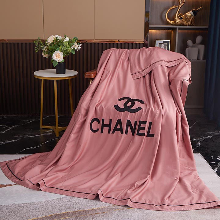 Chanelブランド寝具 ロゴ付き エアコンブランケット 送料無料 